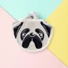 MY FAMILY For The Love Of A Pug Custom Pet ID Tag