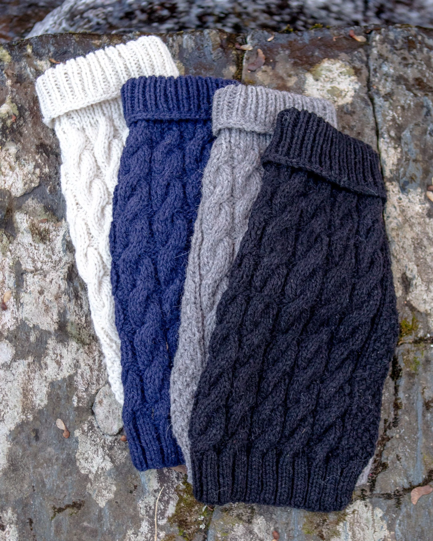 DOG & CO. COLLECTION Downtown Roll Neck Dog Sweater In Navy - Image 7