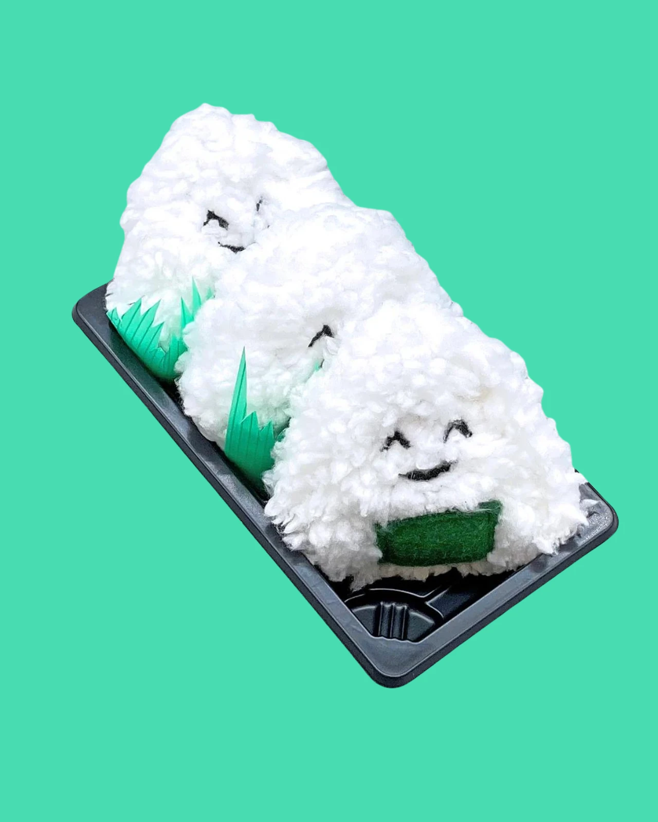 CROCHET KITTY Yummy Catnip Onigiri Cat Toy (Made In The USA) - Image 4