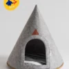NOOEE PET Lucy Soft Grey Dog Cave (Medium)
