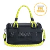 ROVERLUND Out-Of-Offfice Pet Carrier Pro Edition In Black With Neon Yellow Straps