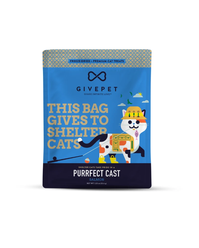 GIVEPET Purrfect Cast Freeze-Dried Salmon Cat Treats - Image 2