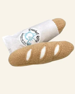 CROCHET KITTY Mini French Baguette With Catnip (Made In The USA)