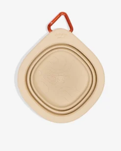 ZEE.DOG Collapsible Go Bowl In Biscotti