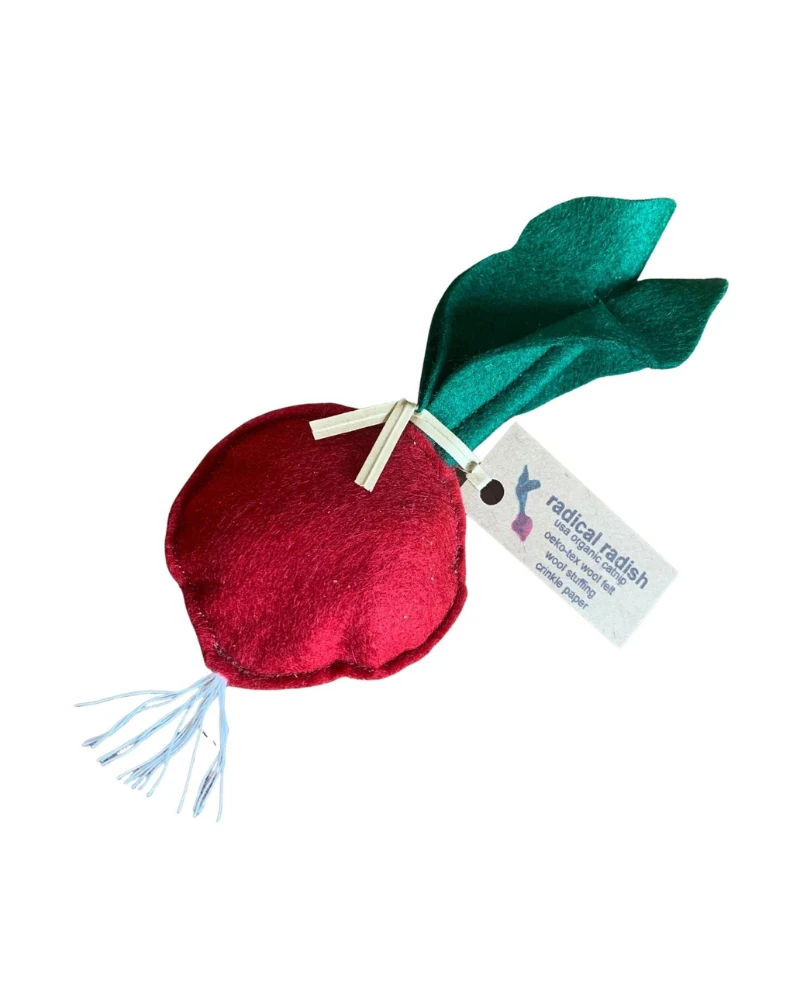 CIAO GATTO Woolen Crunchy Radish Catnip Toy - Image 3