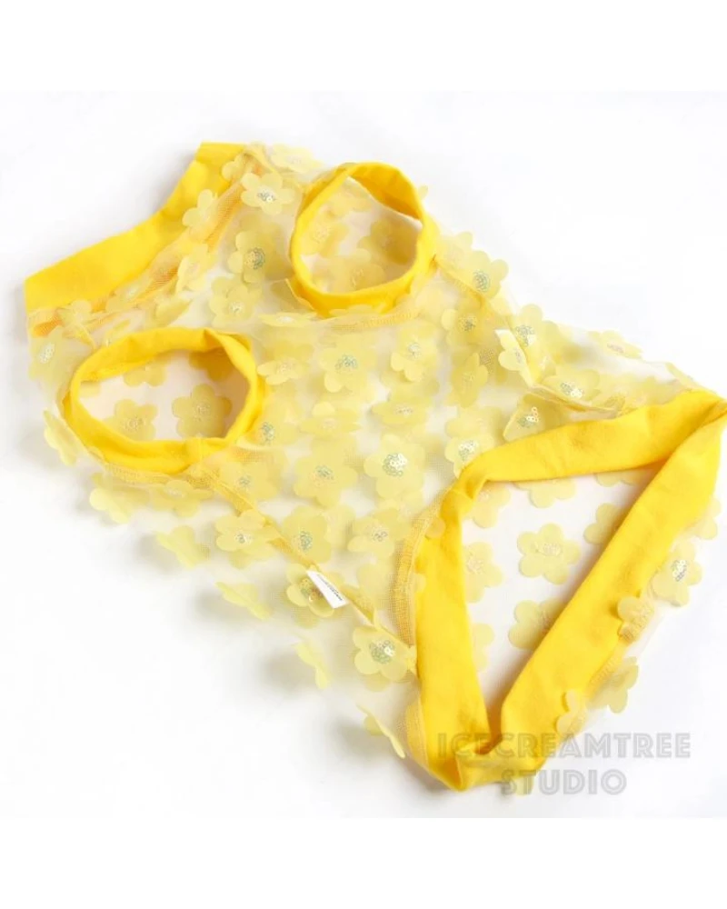 ICECREAMTREE STUDIO Flower Mesh Dog Shirt (Made In The USA) - Image 5