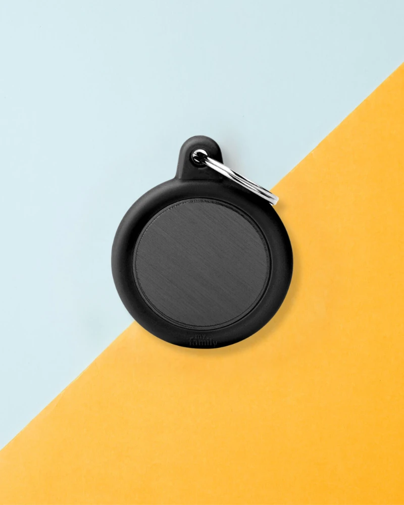 MY FAMILY Hushtag Circle Custom Pet ID Tag