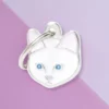 MY FAMILY White Cat Custom Pet ID Tag