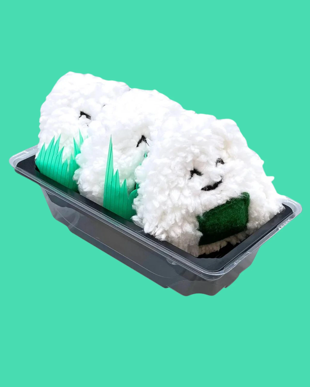 CROCHET KITTY Yummy Catnip Onigiri Cat Toy (Made In The USA) - Image 5