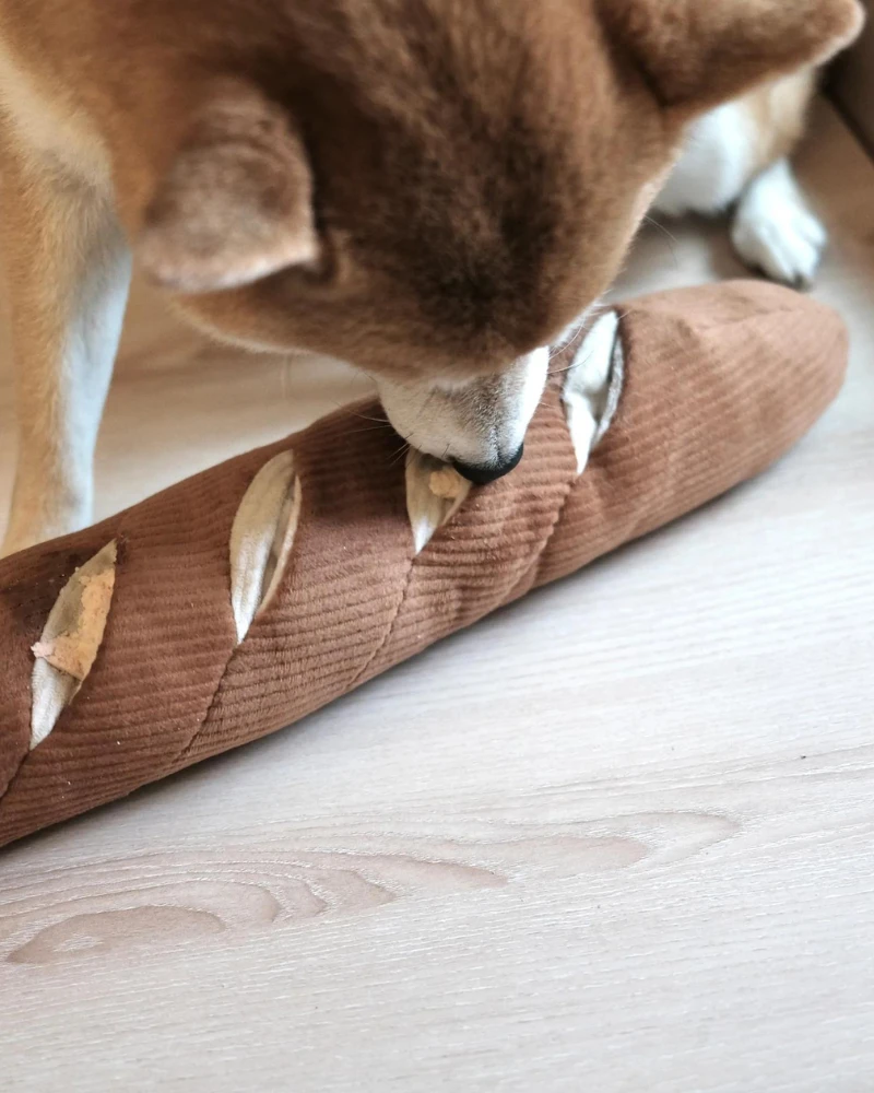 LAMBWOLF COLLECTIVE Baguette Nosework Squeaky Dog Toy - Image 5