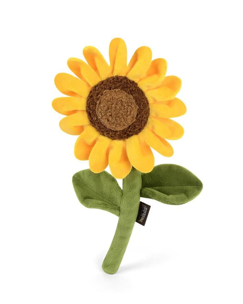 P.L.A.Y. Sassy Sunflower Crinkly Squeaker Dog Toy - Image 4