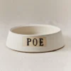 STYLE UNION HOME Poe Pet Bowl In Blanc (Made In The USA) (Custom/Direct-Ship)