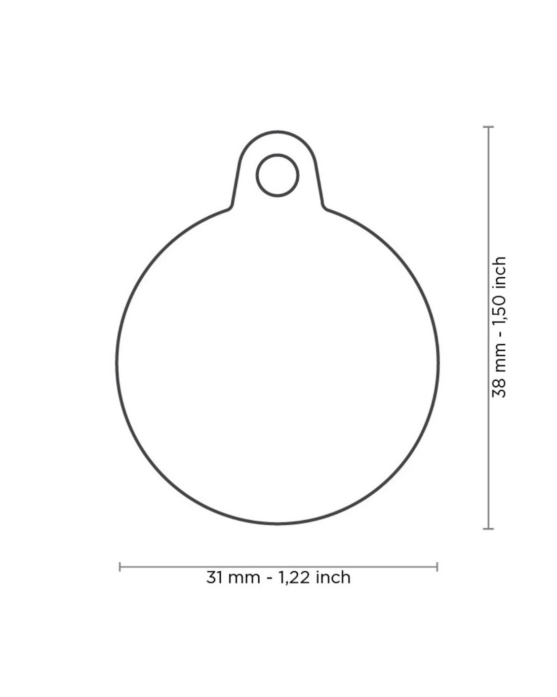 MY FAMILY Hushtag Circle Custom Pet ID Tag - Image 3