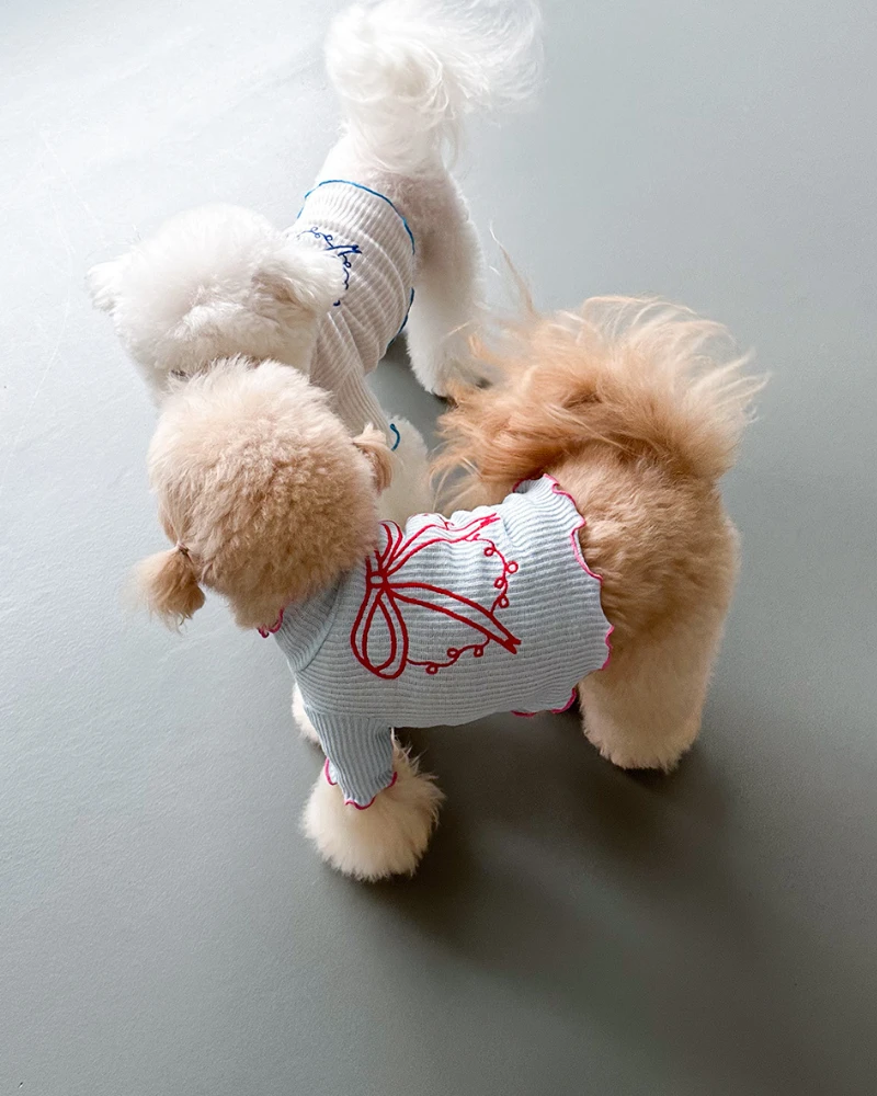 COTE A COTE Coquette Bow Dog T-Shirt - Image 4