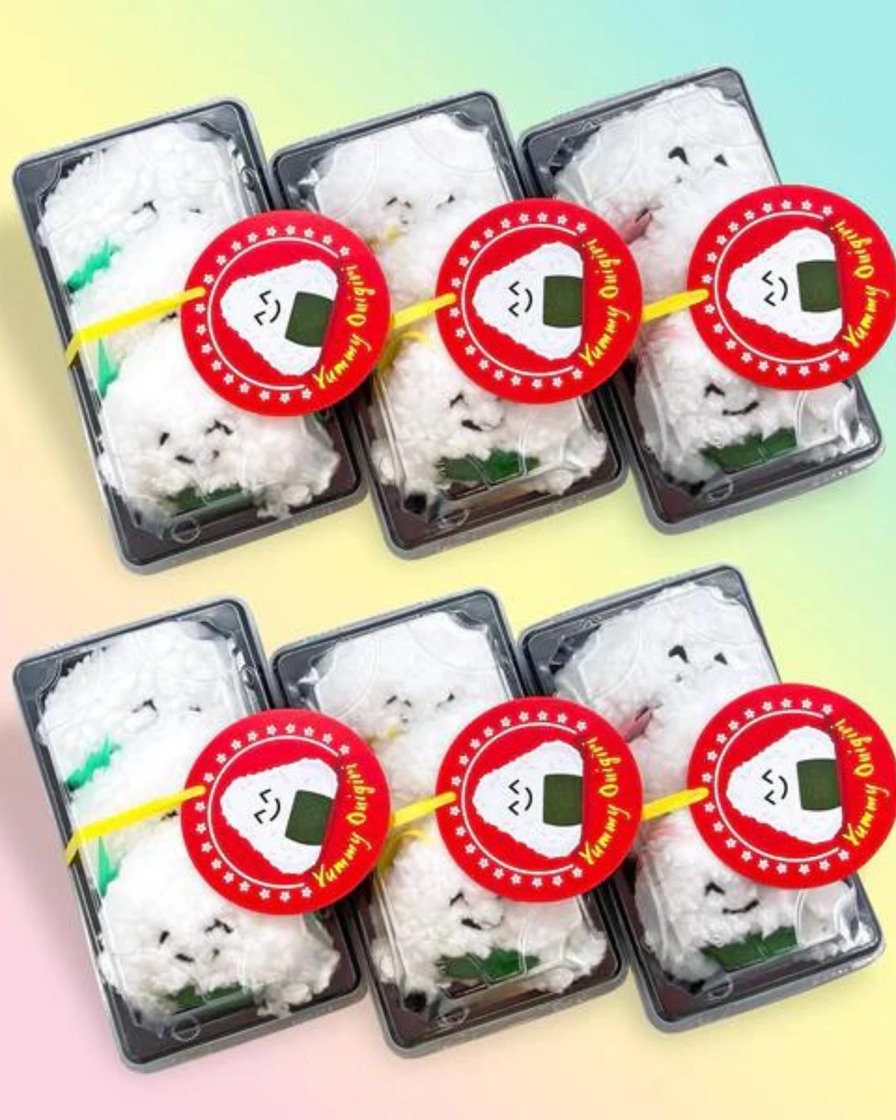 CROCHET KITTY Yummy Catnip Onigiri Cat Toy (Made In The USA) - Image 3