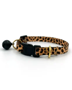 MAJOR DARLING Breakaway Cat Collar In Leopard (Made In The USA)