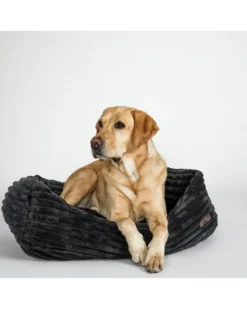 JAX & BONES Napper Dog Bed In Luna Black (Custom/Direct-Ship) (Made In The USA)