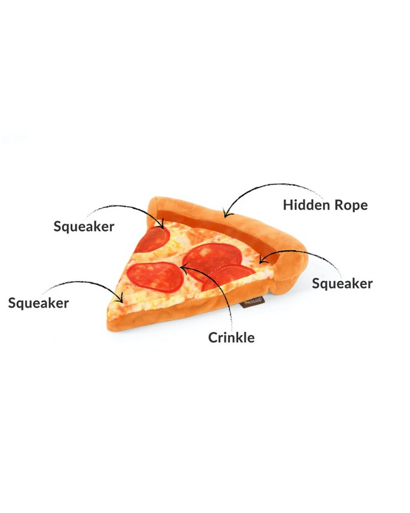 P.L.A.Y. Puppy-Roni Pizza Slice Dog Toy - Image 4