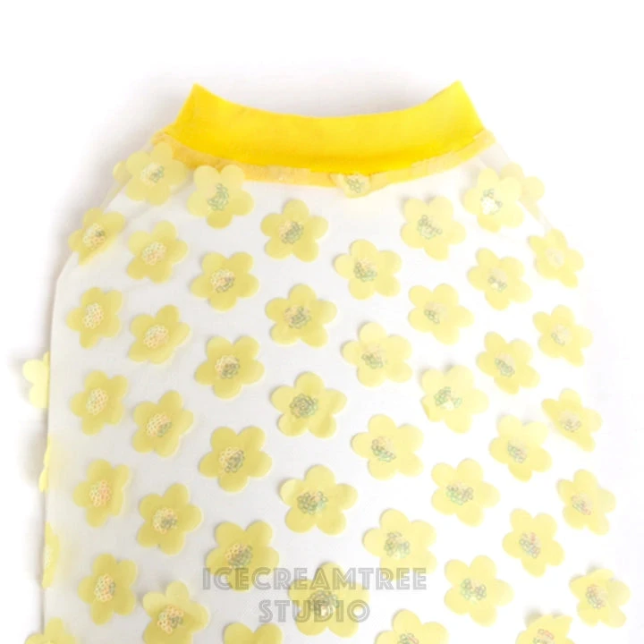 ICECREAMTREE STUDIO Flower Mesh Dog Shirt (Made In The USA) - Image 6