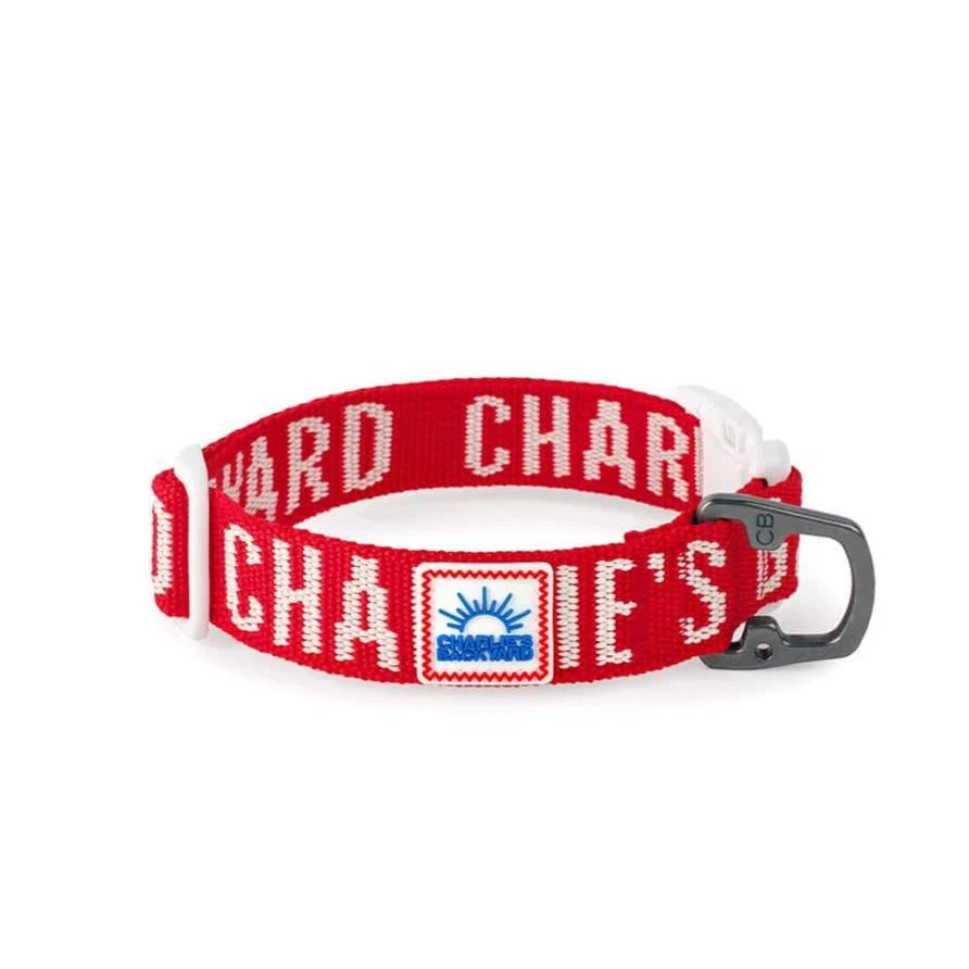 CHARLIE'S BACKYARD Trip Dog Collar In Red (CLEARANCE) - Image 2