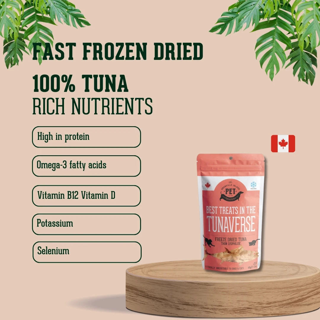 GRANVILLE PET TREATERY Freeze Dried Tuna Flakes Treats For Dogs & Cats - Image 4