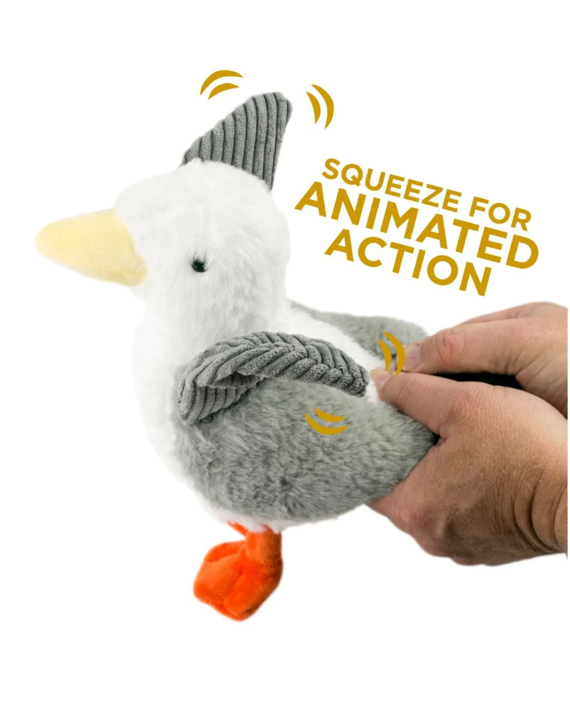 TALL TAILS Animated Seagull Plush Dog Toy - Image 2