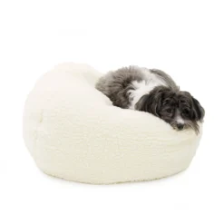 CAROLINA PET COMPANY Cheeky Pouf In Sherpa (Custom/Drop-Ship)