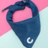THRIFT DOG Custom Initial Bandana In Dark Denim (Drop-Ship)