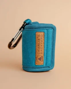 CHARLIE'S BACKYARD Easy Poo Bag Pouch In Teal