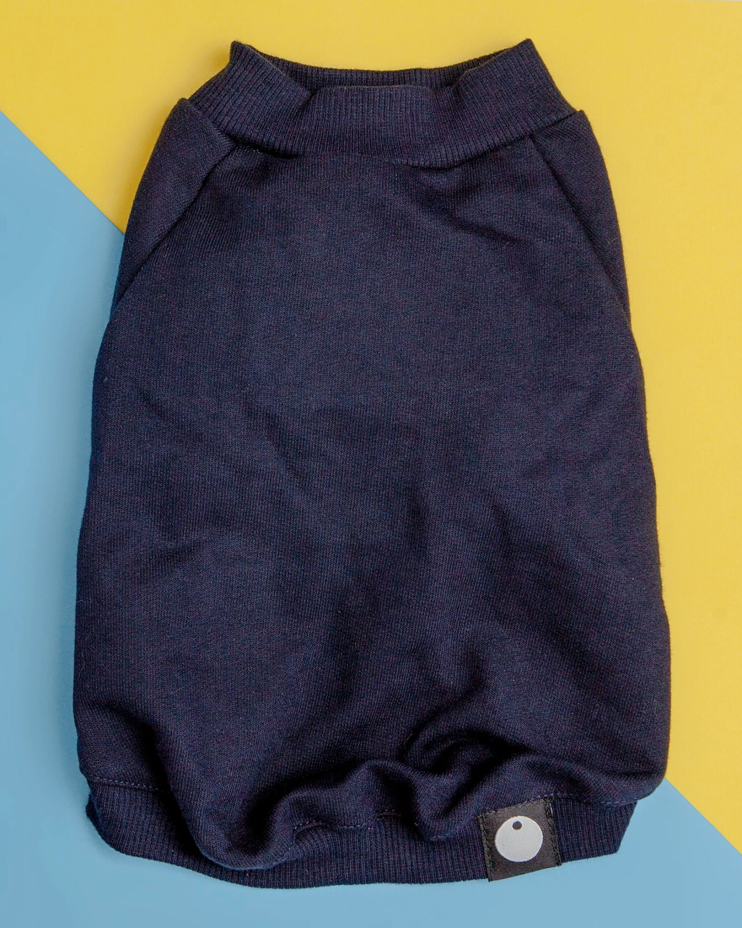 DOG & CO. COLLECTION Cut-Sleeve Crewneck Pullover In New Navy<br>(Made In NYC!) (FINAL SALE) - Image 2
