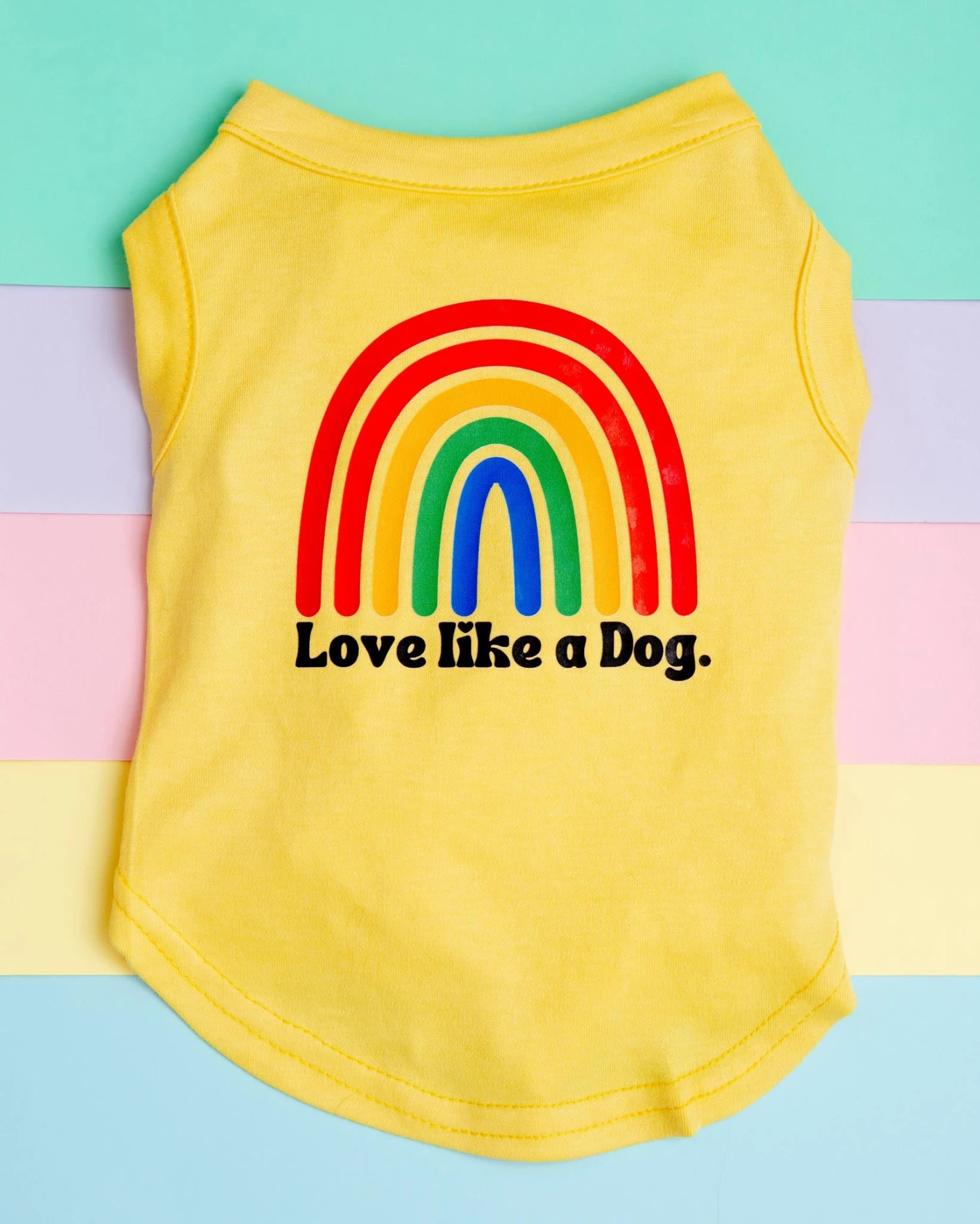 DOG & CO. Love Like A Dog Rainbow Tank Top (CLEARANCE)