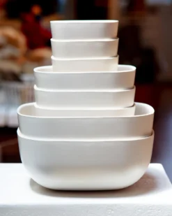 EKOBO Biobu Gusto Dog Bowl In White (FINAL SALE)