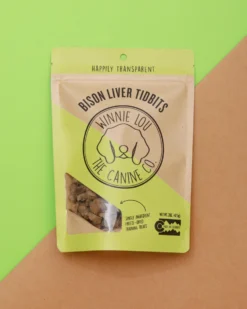 WINNIE LOU Bison Liver Tidbits Freeze-Dried Dog Treats