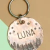 THE COPPER POPPY Starry Forest Custom Dog ID Tag (Custom/Drop-Ship) (Made In The USA)