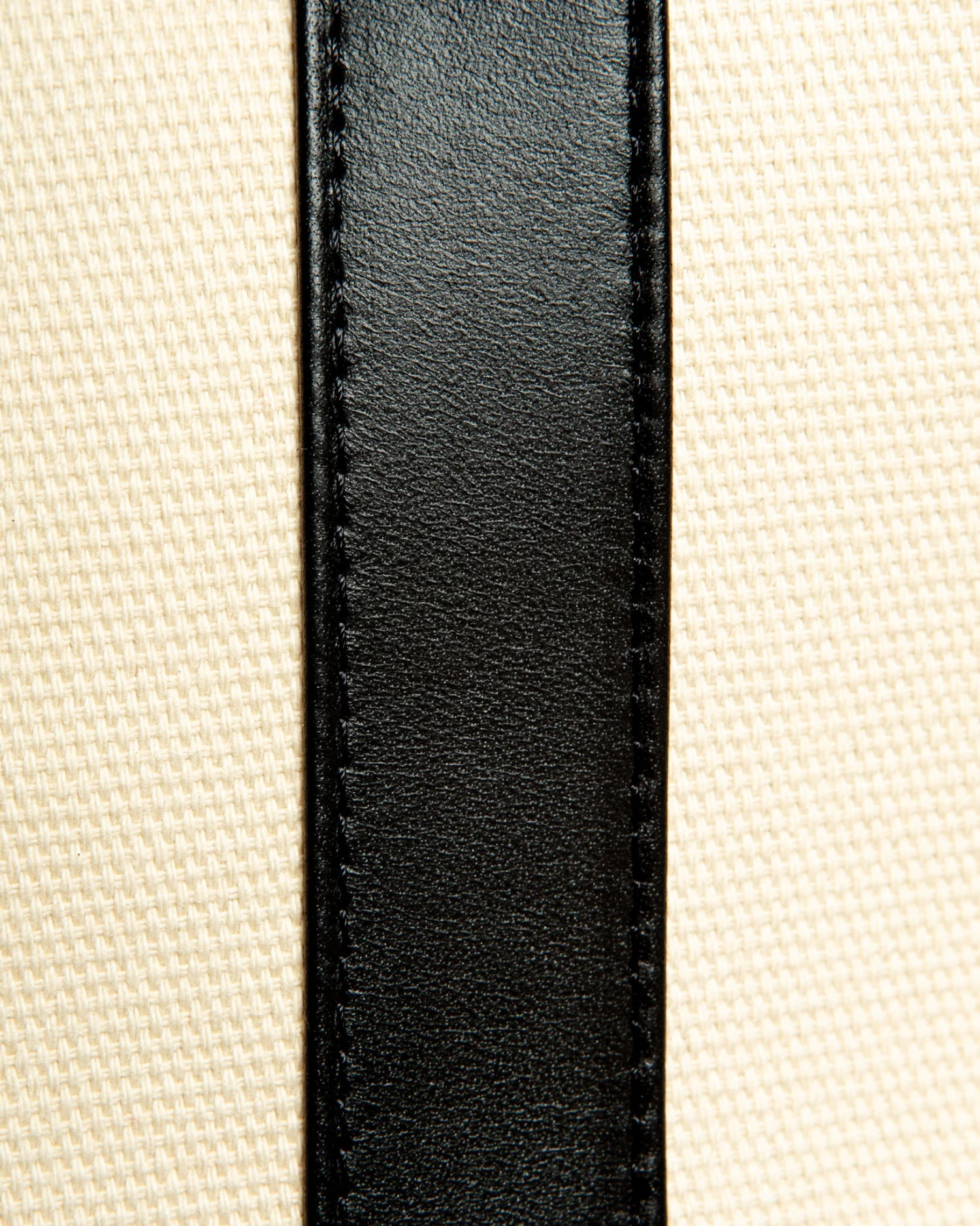 LECUONA X DOG & CO. Black Leather & Natural Canvas Luxe Dog Carrier <br>(Made In Mexico)<br>(Dog & Co. Exclusive) - Image 7