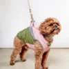 GOOBY Mountaineer Waterproof Dog Harness Jacket In Peach (FINAL SALE)