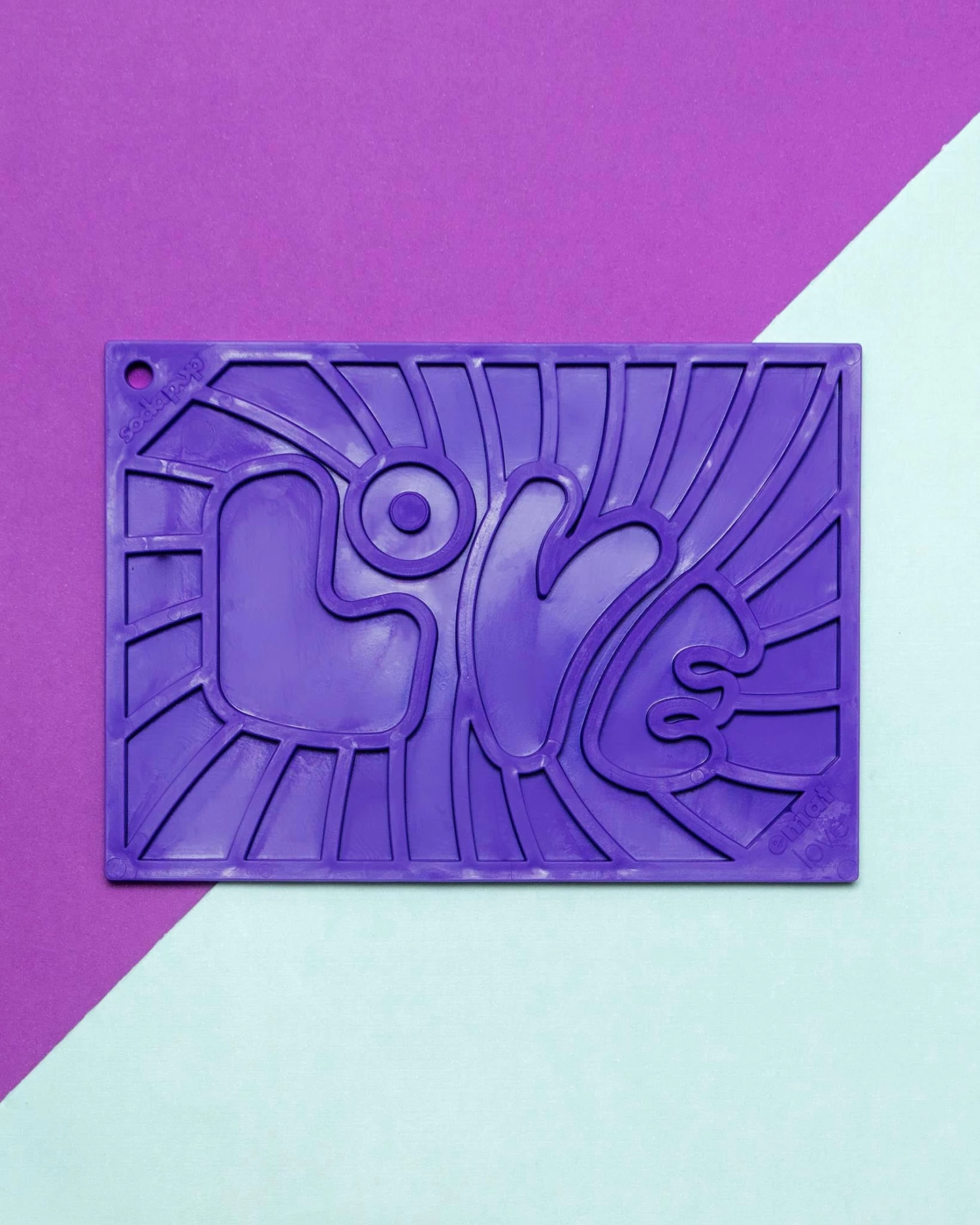 SODA PUP Groovy Love Enrichment Lick Mat (Made In The USA)