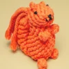 KNOTTY PAWS Handmade Eco-Friendly Oliver The Squirrel Rope Dog Toy