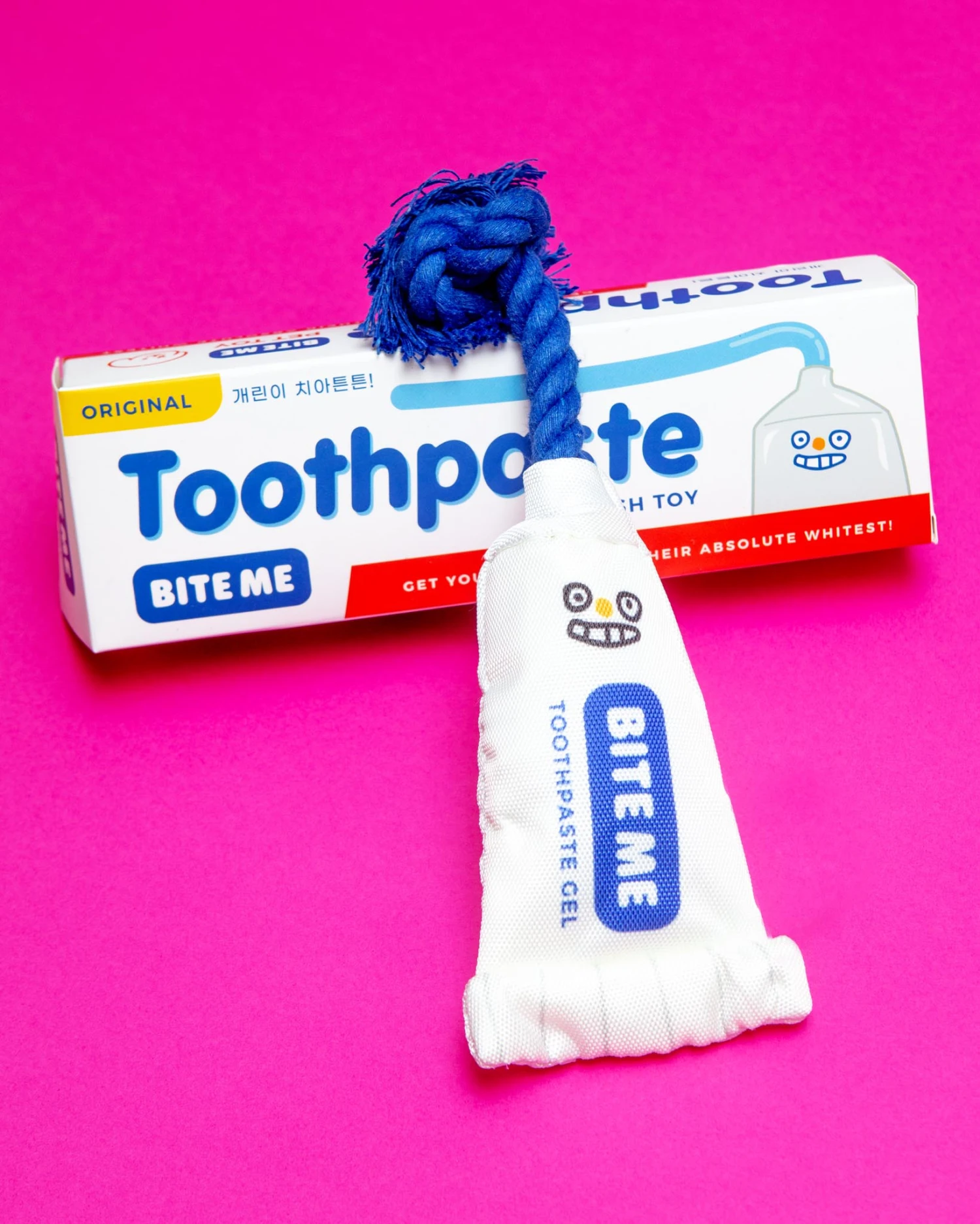 BITE ME Toothpaste Gel Dog Toy