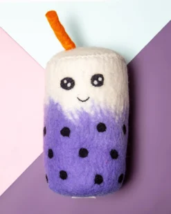 GONE TO THE DOGS Wool Bubble Tea Dog Toy