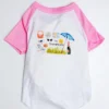 DOG & CO. The Hamptons Summer Dog T-Shirt In Rosé Pink (Dog & Co. Exclusive)