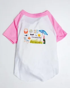 DOG & CO. The Hamptons Summer Dog T-Shirt In Rosé Pink (Dog & Co. Exclusive)