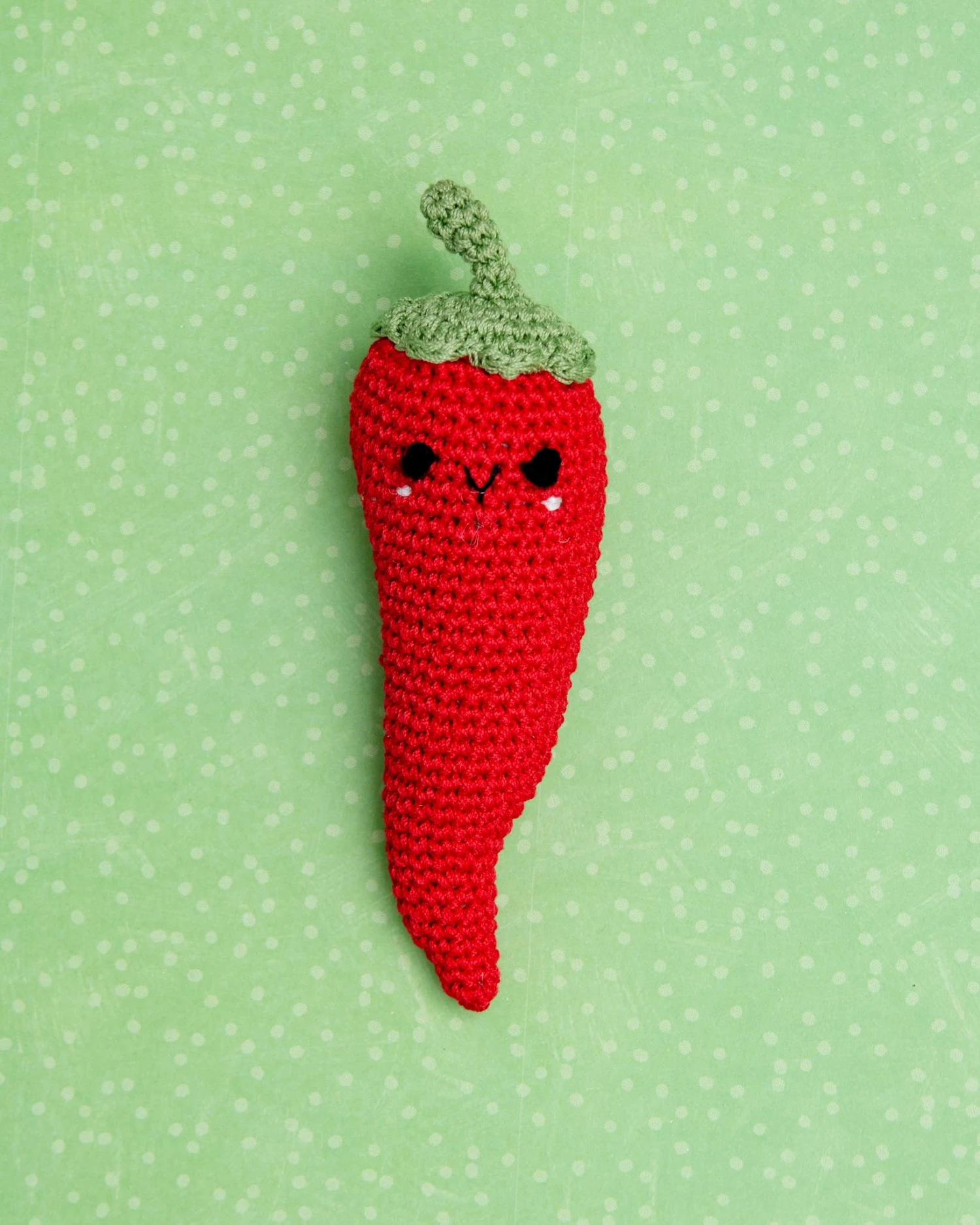 KNIT KNACKS Chili P. Pepper Organic Cotton Knit Dog Toy