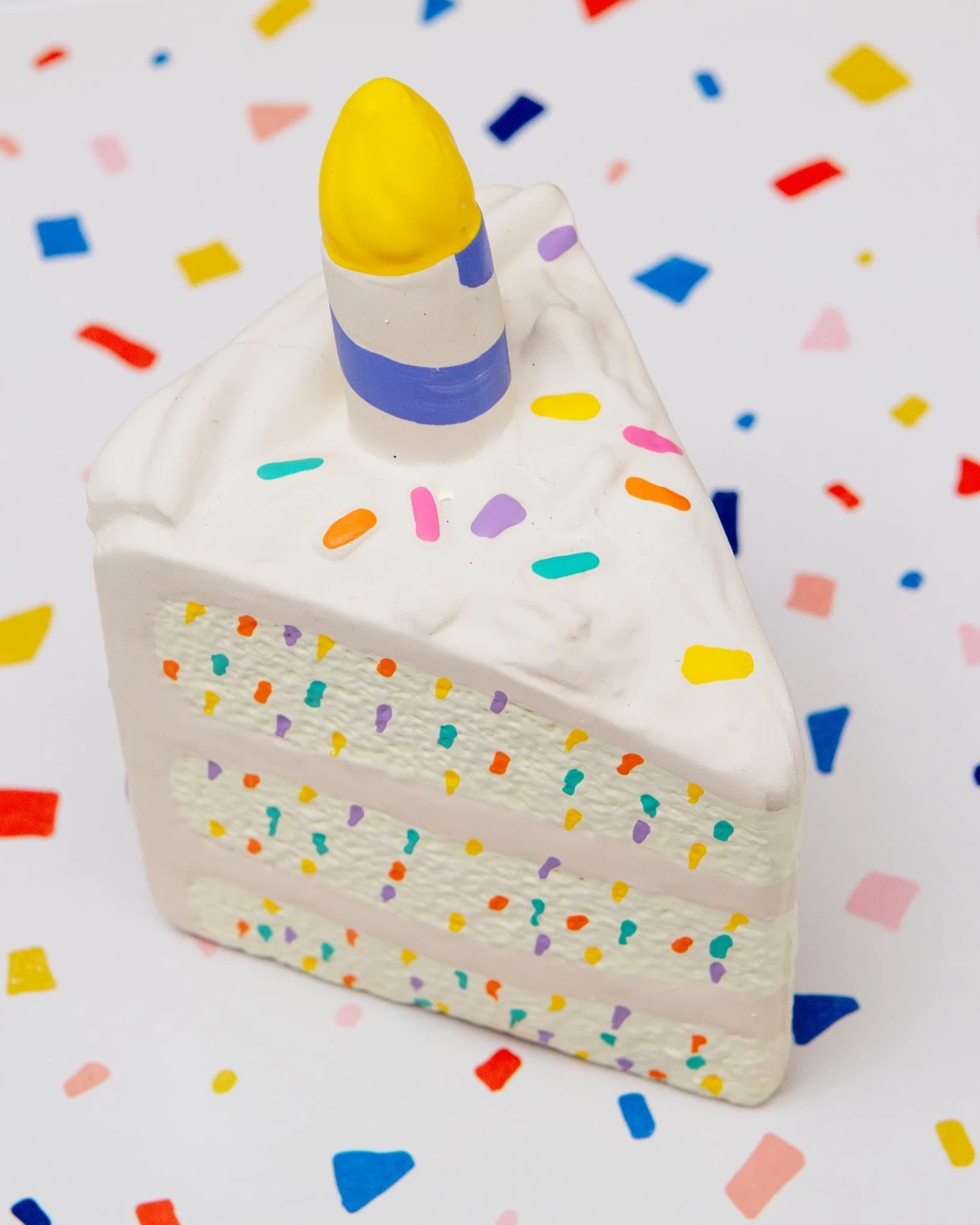 FOU FOU BRANDS Yappy Birthday! Latex Cake Dog Squeaky Toy