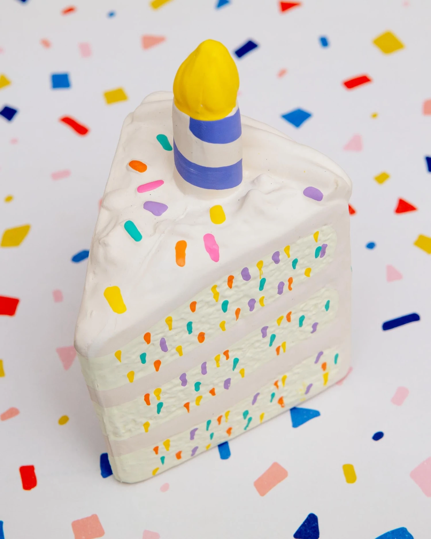 FOU FOU BRANDS Yappy Birthday! Latex Cake Dog Squeaky Toy - Image 2