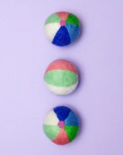 THE FOGGY DOG Beach Ball Summer Wool Cat Toy