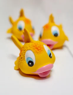 LANCO TOYS Kissy Fish Squeaky Rubber Dog Toy