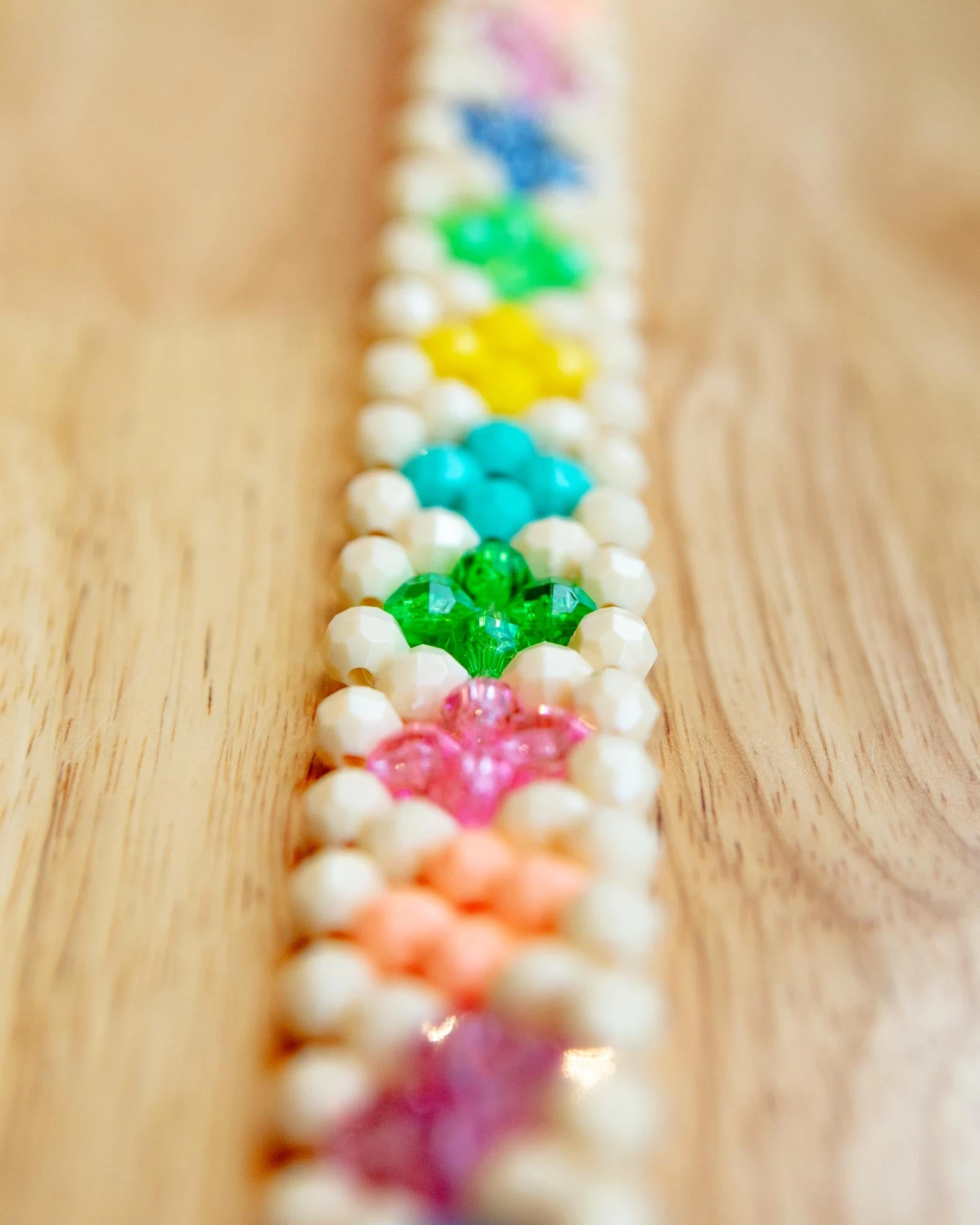 SUSAN ALEXANDRA Broadway Beaded Dog Collar In Matinee (Made In The USA) - Image 4