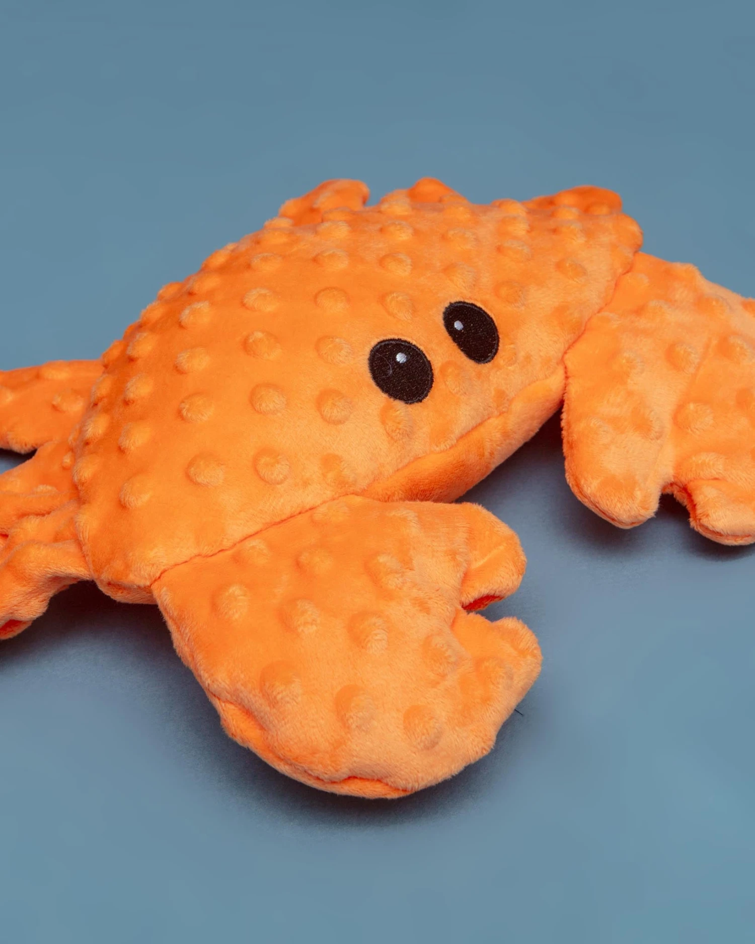 PET LOU Dotty The Crab Squeaky Plush Dog Toy - Image 2
