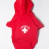 CHLOE AND MAX Lifeguard Dog Hoodie In Red